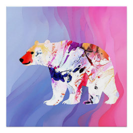 Póster Explorador Ártico Pastel en Acuarela