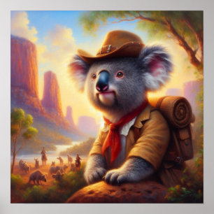 Póster Explorador de Koala