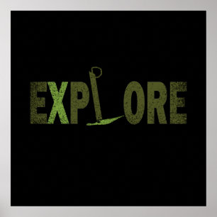 Póster Explorador de la naturaleza salvaje