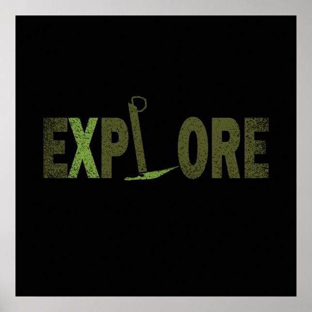 Póster Explorador de la naturaleza salvaje (Frente)