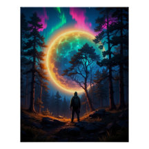 Explorador del bosque de Aurora - Obra de arte del