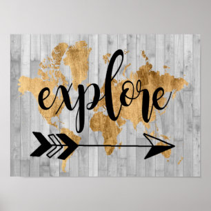 Póster Explorador joven V