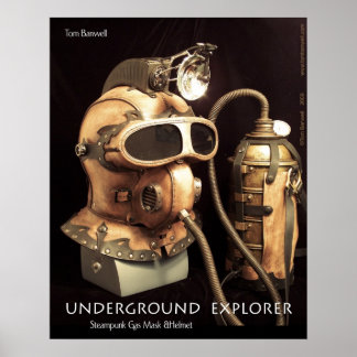 Póster Explorador subterráneo
