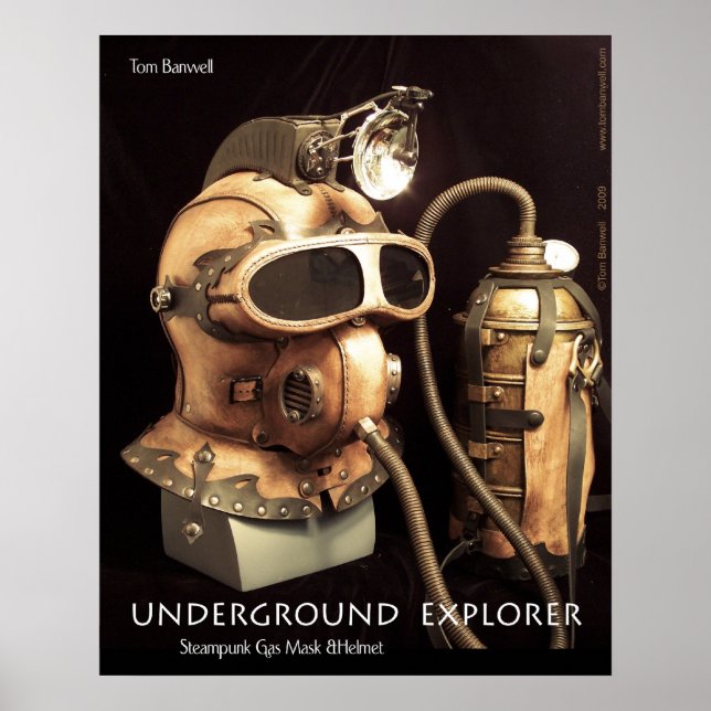 Póster Explorador subterráneo (Frente)