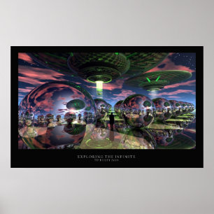 Póster Explorando lo infinito