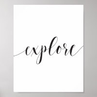 Explorar caligrafía Inspiradora en blanco y negro