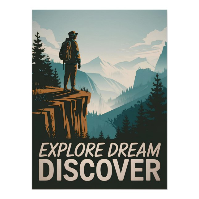 Póster Explorar el descubrimiento de sueños (Anverso)