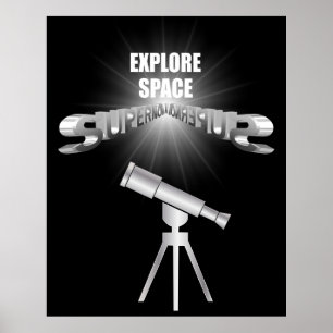 Póster Explorar el espacio