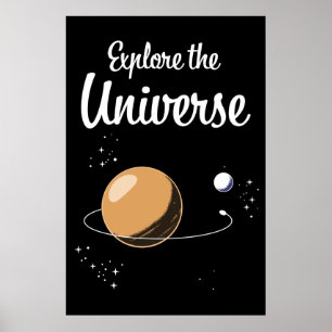 Póster Explorar el universo