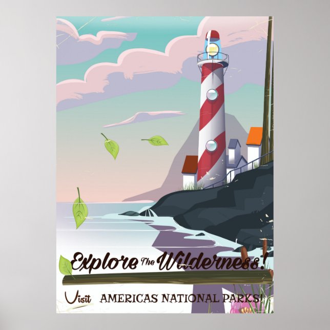 Póster Explorar la luz de la naturaleza (Frente)