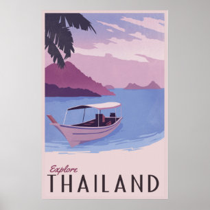 Póster Explorar Tailandia