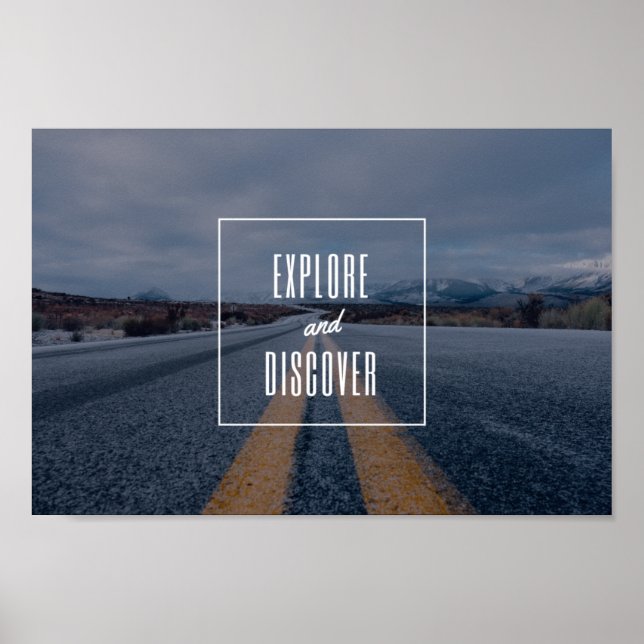 Póster Explorar y descubrir (Frente)