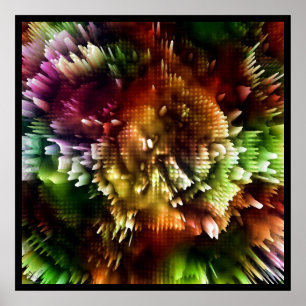 Póster Explosión 2 del color