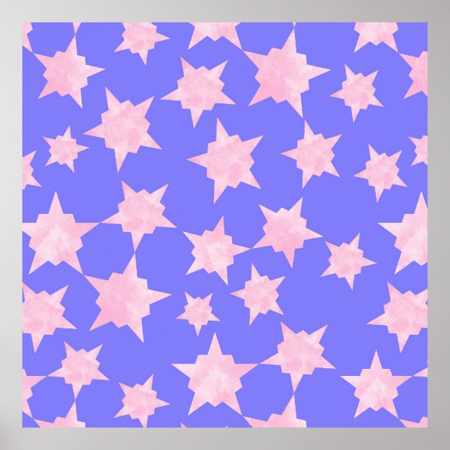 Póster Explosión cósmica rosa (Frente)