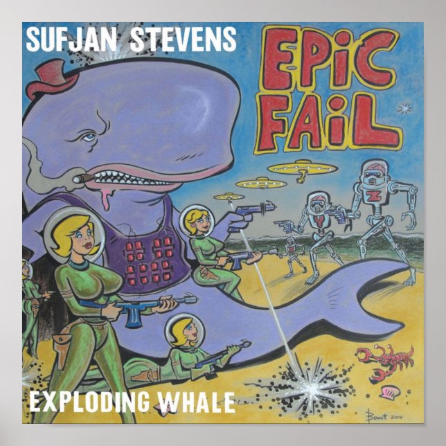 Póster Explosión de ballenas (Frente)