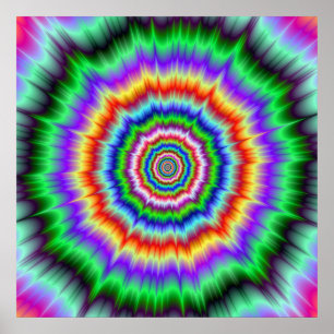 Póster Explosión de bogoteo ocular poster