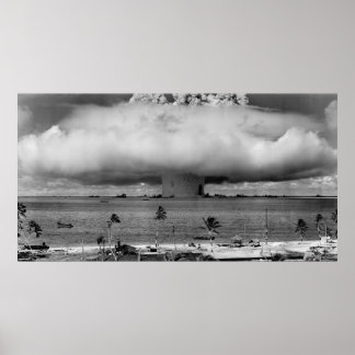 Póster Explosión de la Operación Crossroads Event Baker 1