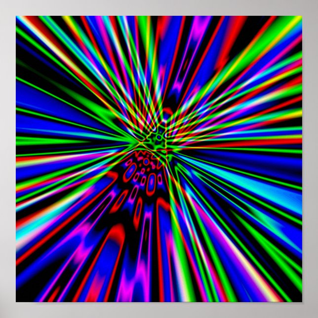 Póster Explosión de neón (Frente)