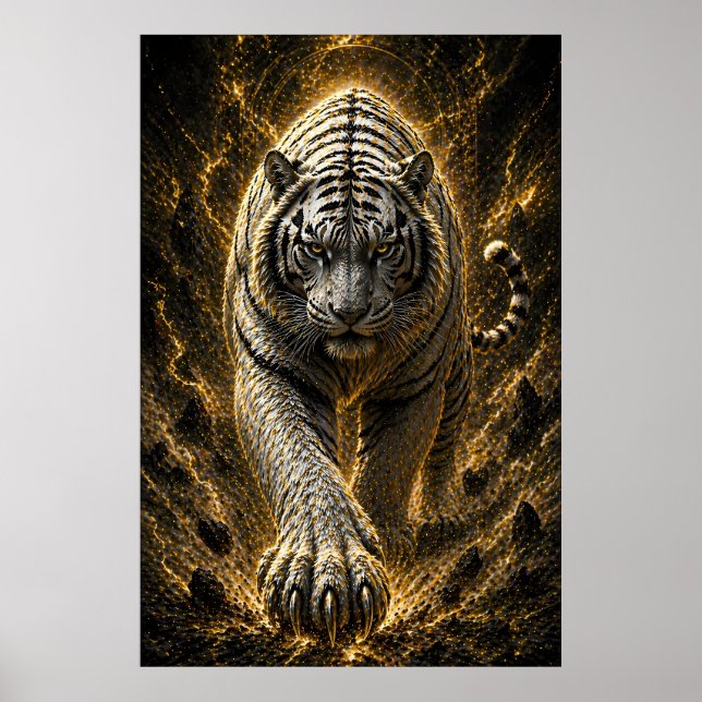 Póster Explosión de Poder del Tigre Blanco - Espíritu de  (Frente)