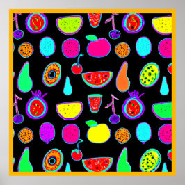 Póster Explosión de resplandor tropical