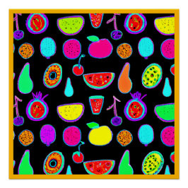 Póster Explosión de resplandor tropical