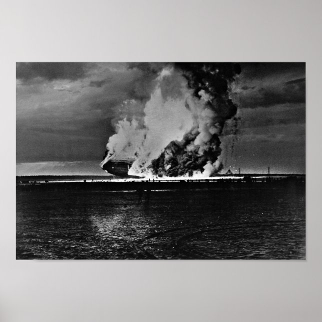 Póster Explosión en Zeppelin - Desastre en Hindenburg - 1 (Frente)