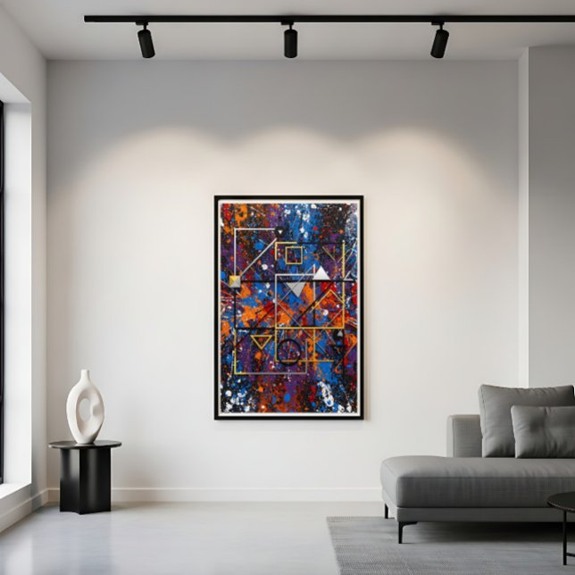 Póster Explosión Geométrica Abstracto Urbano (Subido por el creador)