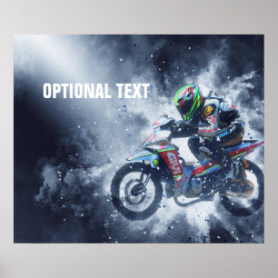Póster Explosiones de la locura de la motocicleta
