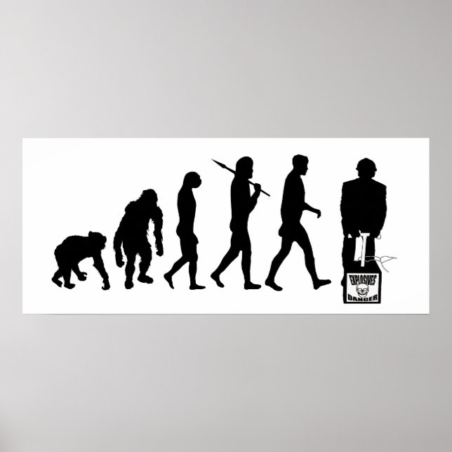 Póster Explosiva demolición de engranajes mineros (Frente)