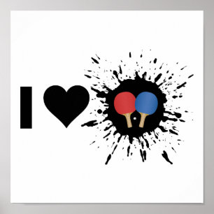 Póster Explosive I Love Ping pong