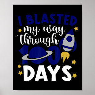 Póster Exploté mi camino a través de 100 días de cohete e