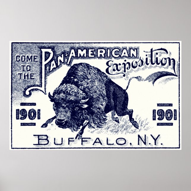 Póster Expo Panamericana de 1901 (Frente)