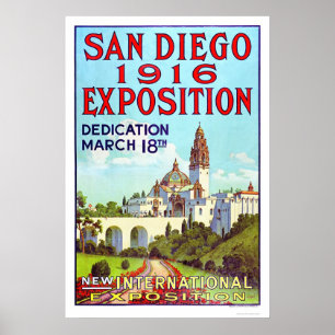 Póster Exposición 1916 de San Diego