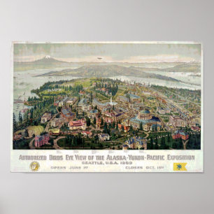 Póster Exposición Alaska-Yukón-Pacífica 1909