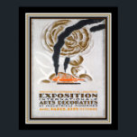 Póster Exposición Art Deco de París de 1925<br><div class="desc">1925 Anuncio para la Exposición Art Deco de París - 16x20 mostrado aquí pero disponible en otros tamaños,  así como en lona.</div>