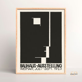 Póster Exposición artística moderna de Bauhaus Austellung