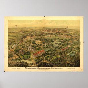 Póster Exposición centenaria de Tennessee, Nashville