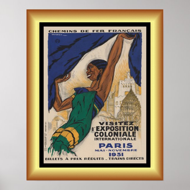Póster Exposición Colonial Internacional ~ París ~ (Frente)