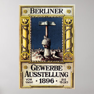 Póster Exposición comercial de BERLINER Gewerbe Ausstell