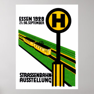Póster Exposición de Autos Callejeros de 1928