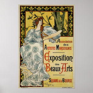 Póster Exposición de Bellas Artes