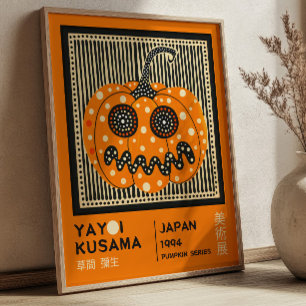 Póster Exposición de calabaza de Halloween de Yayoi Kusam