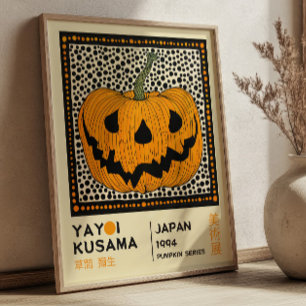 Póster Exposición de calabaza pop art de Yayoi Kusama