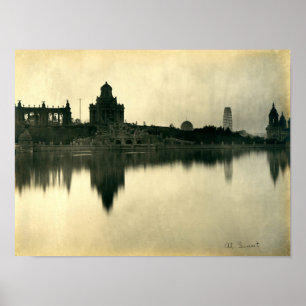 Póster Exposición de compra de Louisiana, rueda de la for