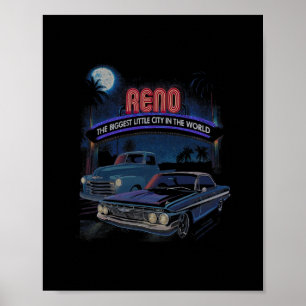 Póster Exposición de Crucero de Autos Reno Nevada Camión