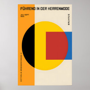 Póster Exposición de Diseño Bauhaus 1923 Ropa de H