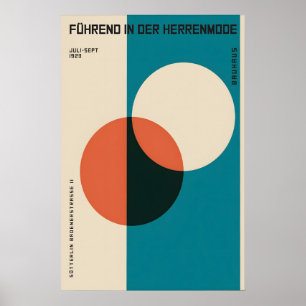 Póster Exposición de Diseño Bauhaus 1923 Ropa de H