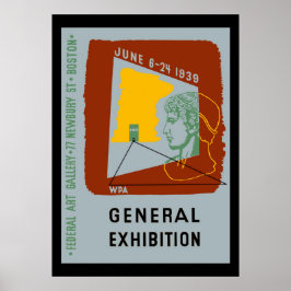 Póster Exposición de diseño estadounidense en Boston