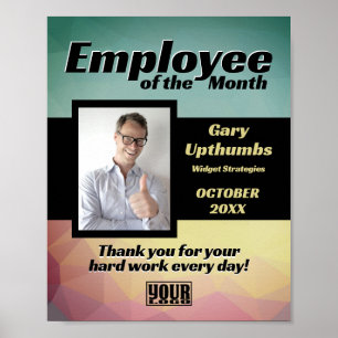 Póster Exposición de fotos de empleado del mes o descarga