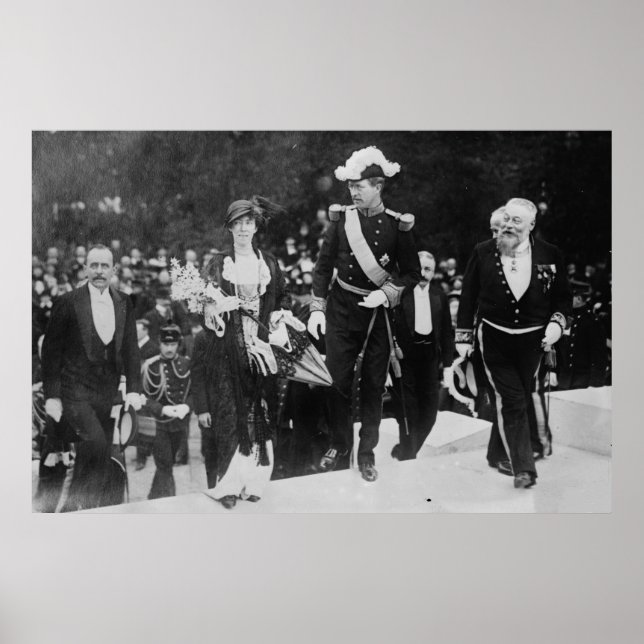 Póster Exposición de King Albert y Queen Elizabeth Ghent  (Frente)